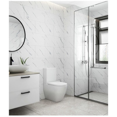 Cuộn Xốp PVC Đá Trắng Ít Vân Sẵn Keo 0.6m*3m Dày 3mm