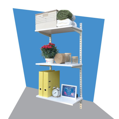 Kệ Ray Tường SMLIFE Railshelf 2 Tầng H60cm - Kệ Sách Treo Tường Tùy Biến Kích Thước & Vị Trí Hiện Đại Cho Căn Hộ Nhỏ