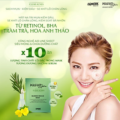 Mặt nạ tinh chất cô đặc cho da dầu da mụn BLEMISH RECUE MASK DAMODE 2 cái dùng thử 