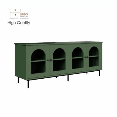 [Happy Home Furniture] SISEEL, Kệ TV 4 cánh mở - chân sắt, 160cm x 40cm x 64cm ( DxRxC), KTV_051