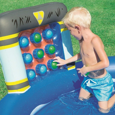 Bể Phao Liên Hoàn Cầu Trượt Lâu Đài Biển Bestway 53057