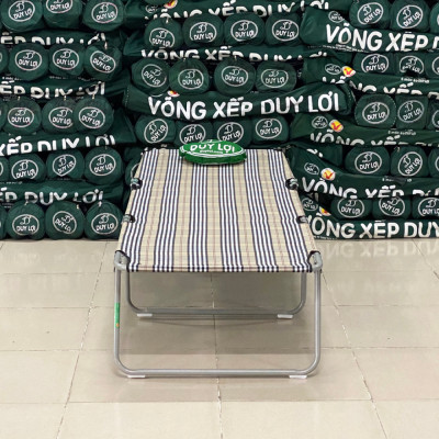 GHẾ - GIƯỜNG XẾP  DUY LỢI THÉP CHÂN DÀI (TẶNG 10 MÓC ÁO KÉP NHỰA CAO CẤP DUY LỢI)