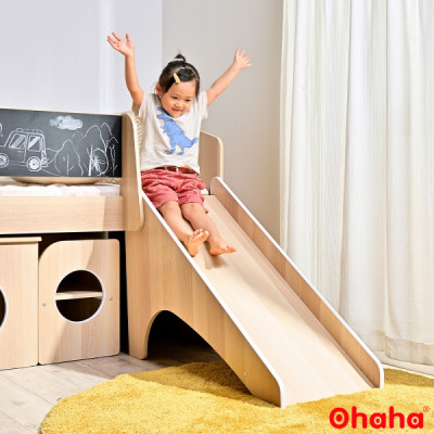 [Kèm Video Thực Tế - Miễn phí vận chuyển & Lắp đặt] Giường tầng trẻ em thông minh cao cấp xếp gọn kèm bàn ghế Ohaha  -  GTXG001