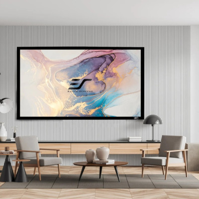 Màn Chiếu Elite Screens Dòng Sable Frame B2, 100 inch Tỷ lệ Khung Hình 16:9 (Vùng hiển thị 124.5 x 221.5 cm) 1.3 Gain (SB100WH2) – Hàng Chính Hãng