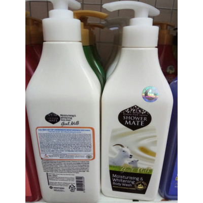 Sữa tắm dê Showermate Moisturizing & Whitening sáng da Hàn Quốc 550ml + Kèm móc khoá