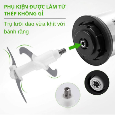 Máy xay thịt đa năng SOKANY SK-7027 dung tích 3L, công suất cao 800W xay nhuyễn mọi thực phẩm, dễ dàng vệ sinh - HÀNG CHÍNH HÃNG