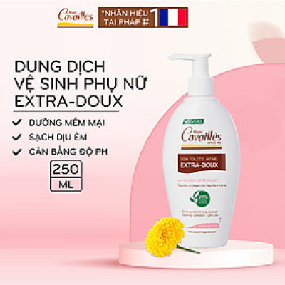 Dung dịch vệ sinh phụ nữ Roge Cavailles - Dưỡng Mềm Mại, Sạch Dịu Êm - Số 1 tại Pháp - 250ml