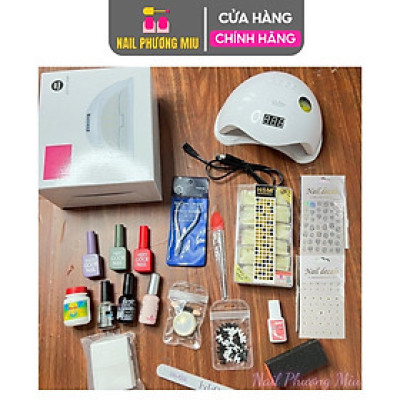 Combo Nail Cá Nhân 19 Món Làm Tại Nhà, Sơn Gel Nữ, Máy Sấy Gel Sun5, Kềm Nhặt Da, Dụng Cụ Chăm Sóc Móng Tiện Dụng