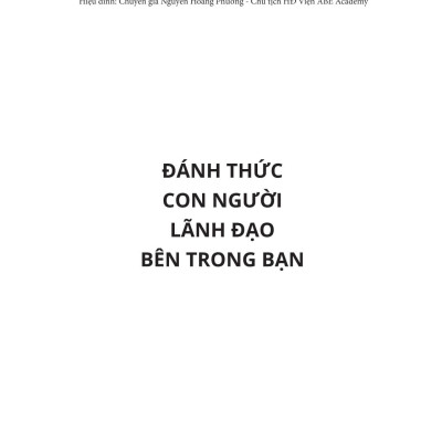Sách - Đánh Thức Con Người Lãnh Đạo Bên Trong Bạn