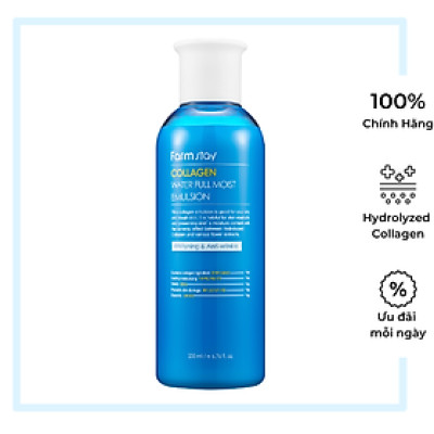 Sữa Dưỡng Ẩm Trắng Da & Chống Lão Hóa Collagen _ Farmstay Collagen water full moist Emulsion