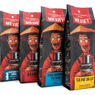 Cà phê hạt rang Good Morning Mr Viet 250g - Bean Good Morning Mr Viet 250g -