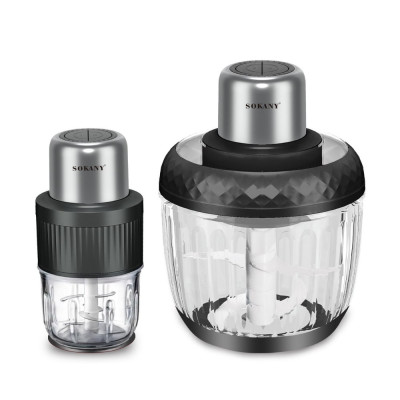 Máy xay thịt đa năng 2 IN 1 SOKANY SK-06008, máy xay thịt tỏi ớt công suất cao 800W, cối thủy tinh cao cấp chắc chắn, HÀNG CHÍNH HÃNG