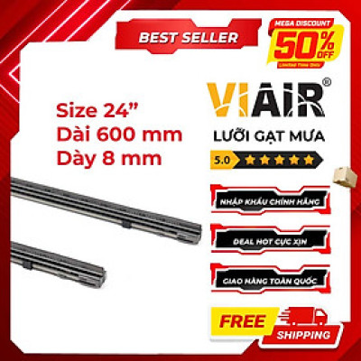 Combo 2 Lưỡi Gạt Mưa Loại A VIAIR R15 (24 Inch/600 mm)