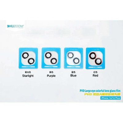 BỘ DÁN Dành Cho IPHONE 14/ 14 Plus 3 MẮT BẢO VỆ CAMERA hiệu KUZOOM - Hàng nhập khẩu