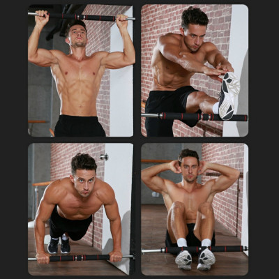 Xà Đơn Treo Tường Gắn Cửa, Xà Đơn Gắn Tường Đa Năng Dụng Cụ Tập Cơ Bụng - Thanh Tập Xà Đơn Treo Tường Gắn Cửa Nhiều Cỡ Từ 60-130cm Tùy Chỉnh Phù Hợp Tập Gym Tại Nhà Tăng Cơ Bắp