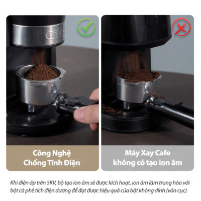 Máy xay hạt cà phê Espresso tự động tích hợp 31 chế độ xay thương hiệu Mỹ cao cấp HiBREW G3A - Hàng Nhập Khẩu