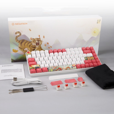 Bàn phím cơ không dây Newmen GM840  (Rồng & Hổ ) - Hàng Chính Hãng 