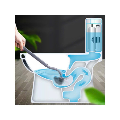 Chổi cọ bồn cầu cọ rửa toilet thông minh thiết kế mới làm sạch hiệu quả giá rẻ (tặng móc treo dán tường)