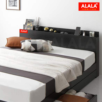 Giường ngủ ALALA43 + 2 hộc kéo / Miễn phí vận chuyển và lắp đặt/ Đổi trả 30 ngày/ Sản phẩm được bảo hành 5 năm từ thương hiệu ALALA/ Chịu lực 700kg