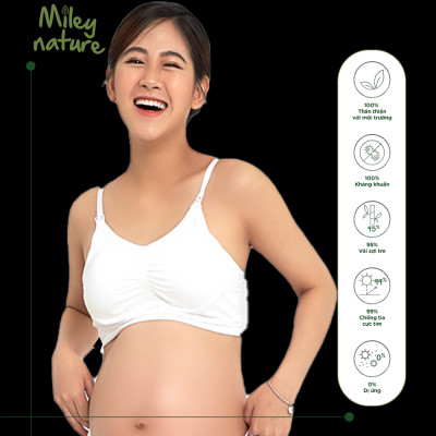 Áo Ngực Tháo Khóa Trước Vải Sợi Thiên Nhiên Cao Cấp Miley Nature Miley Lingerie BRB0203