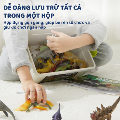 Mô hình khủng long mini cao su mềm Mideer Dinosaur Toys Set  jurassic world  T-rex