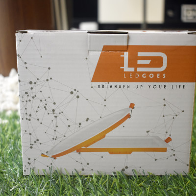 Đèn LED âm trần siêu mỏng LEDGOES 18W lỗ khoét 205mm