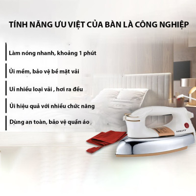 Bàn ủi khô công suất cao 1200W, mặt đế chống dính,ủi nhanh, phẳng mọi loại vải SOKANY SK-3002 - HÀNG CHÍNH HÃNG