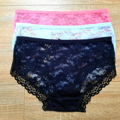Combo 10 Quần Lót Nữ Ren. Trộn màu ngẫu nhiên - Freesize từ 50kg -62kg