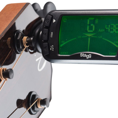 Máy Lên Dây Đàn Guitar Stagg CTUM-C7BK