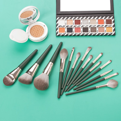 Bộ Cọ 14 cây Siêu Mềm tặng túi chia cọ Cao cấp Lông Mền Xịn ăn phấn Hidati chính hãng