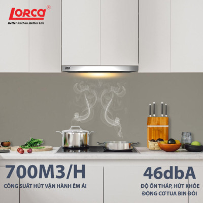 Máy hút mùi âm tủ LORCA TA 3005A-70cm - Hàng chính hãng cao cấp nhập khẩu