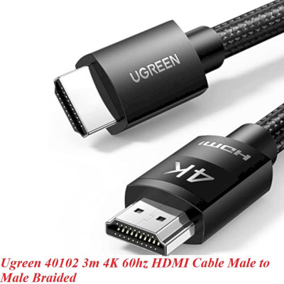 Ugreen UG40102HD119TK 3M 4K 60Hz màu đen Cáp hdmi - HÀNG CHÍNH HÃNG