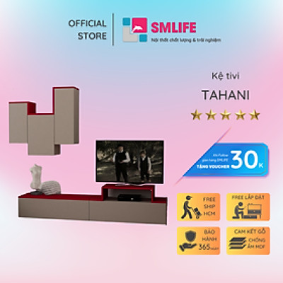 Kệ TV phòng ngủ gia đình gỗ công nghiệp SMLIFE Tahani
