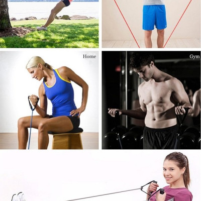 Dây đàn hồi tập Gym, yoga Đơn trơn cao cấp(giao mầu ngẫu nhiên)