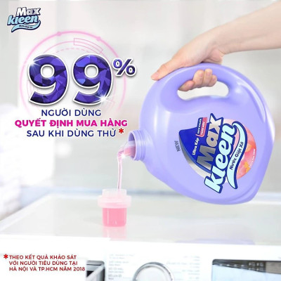 Túi Nước Giặt Xả Maxkleen Hương Hoa Nắng (3.8kg)