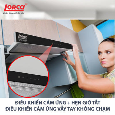 Máy Hút Mùi LORCA TA 3005H 70cm Hàng Nhập Khẩu Chính Hãng Cao Cấp, Giảm Tiếng Ồn, Công Suất Lớn, Bền Bỉ, Hoạt Động Êm Ái