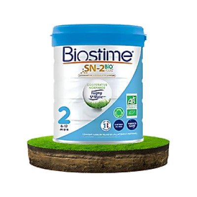 Sữa Bò Organic Biostime Số 2 (6-12 tháng) 800g