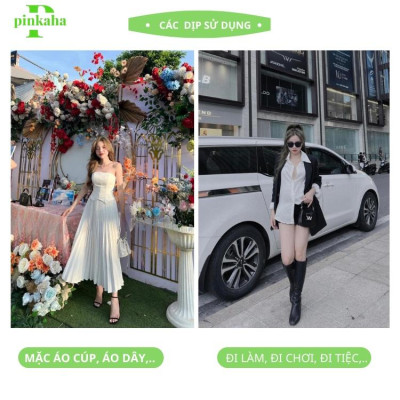 Miếng Dán Ngực Giấy Túi 10 Miếng Dán Ngực Chống Lộ Ti Khoe Vòng 1 Quyến Rũ  023