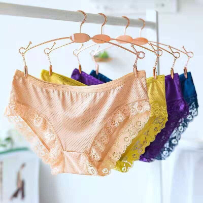 combo 5 quần lót thông hơi viền ren 6034 siêu đẹp fom từ 45-55kg