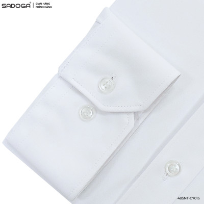 Áo Sơ Mi Nam Trắng Nhanh Khô, Chất Liệu Thoáng Mát Mềm Mịn T8056 