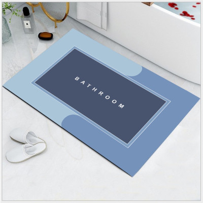 Thảm Lau Chân Silicon Hình Chữ Nhật Cao Cấp Siêu Thấm Hút Nước Nhanh Kích Thước 40x60cm - Thảm Chùi Chân Đế Cao Su Chống Trơn Trượt Giao Màu Ngẫu Nhiên