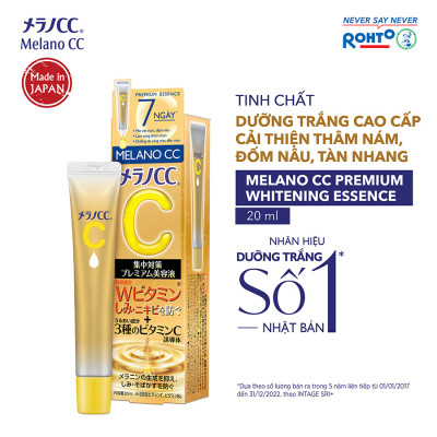 Tinh chất vitamin C dưỡng trắng, mờ thâm cao cấp Melano CC Premium Whitening Essence 20ml