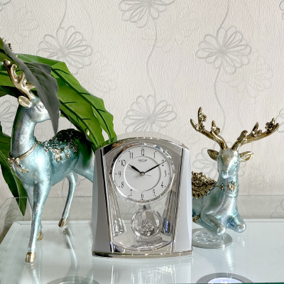 Đồng hồ để bàn Nhật Bản Rhythm 4RP772WR19 Kt 17.8 x 21.3 x 7.6cm, 750g Vỏ nhựa, Dùng Pin