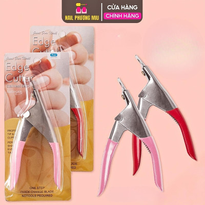 Kìm Cắt Móng Giả 12.5cm Tay Hồng, Thép Không Gỉ, Kìm Bấm Móng Giả Lực Bấm Mạnh, Làm Nail Chuyên Nghiệp Cho Salon Nữ Women