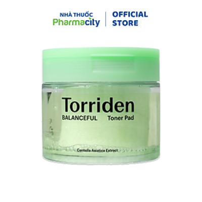  Torriden BALANCEFUL Toner Pad dạng miếng bông giúp dưỡng ẩm và làm dịu da (60 miếng/Hộp)