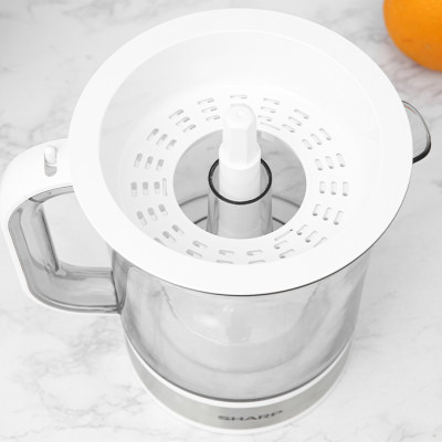 Máy vắt cam Sharp 40W EJ-J415-WH, màu trắng, Lưới lọc 2 lớp - Hàng chính hãng