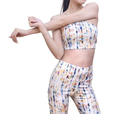 Quần lửng thể thao trên gối LMcation túi 2 bên - Sọc đủ màu