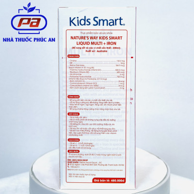 Siro bổ sung sắt, kẽm và vitamin tổng hợp cho bé Nature