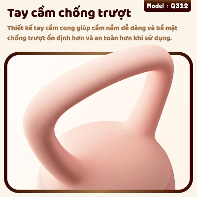 BG Tạ Bình Q312 - 8kg Cao Su Mềm, chuông Ấm, Tạ Ấm