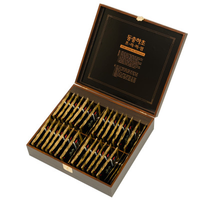 Nước đông trùng hạ thảo Hàn Quốc hộp gỗ 60 gói Daedong Korea Ginseng - Tăng cường sinh lý, bồi bổ phế thận, ổn định nội tiết tố